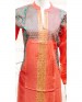 Light Orange Designer Kurti - 019